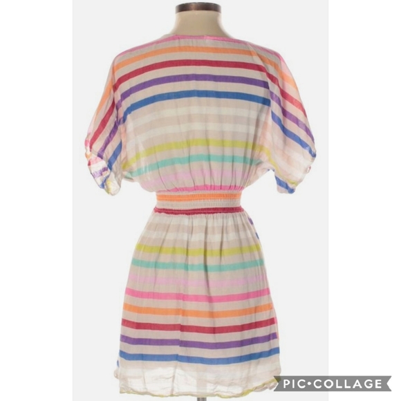 Xhilaration Striped Swimsuit Cover Up Dress Size M - Picture 2 of 11